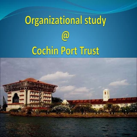 Rohan organiations study at cochin port trust