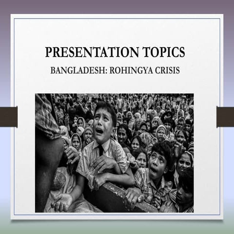 Rohingya crisis in Bangladesh