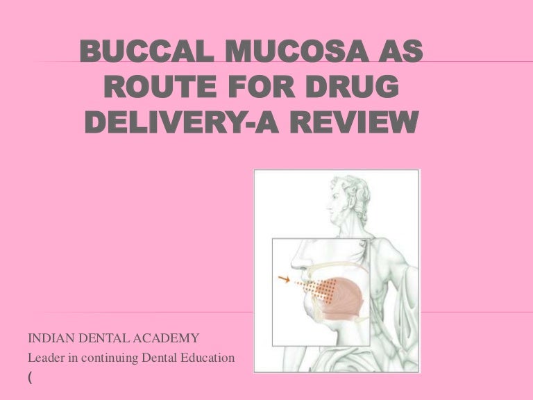 buccal mucosa as route for drug delivery ppt12
