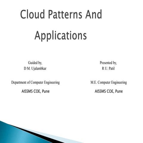 Cloud Patterns And Applications | PPTX