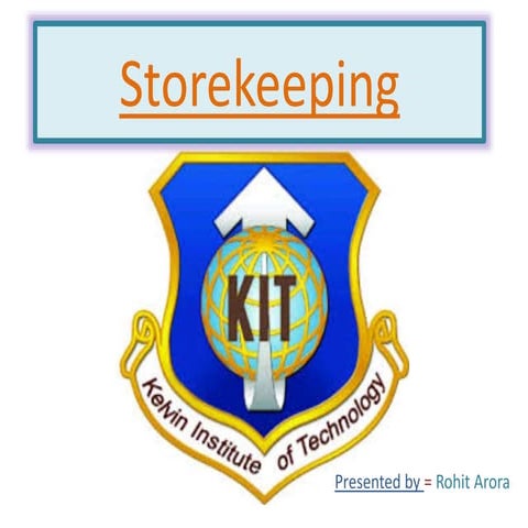 Storekeeping 