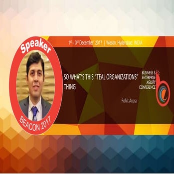 So what’s this “Teal” Organizations thing?