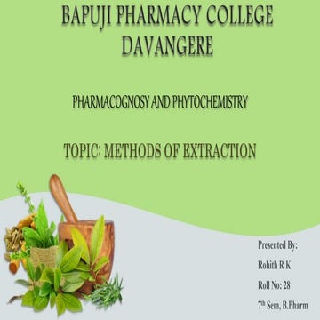 Classical extraction methods