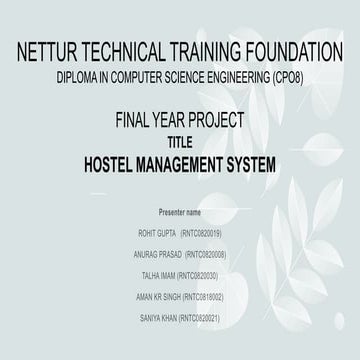 Hostel Management System