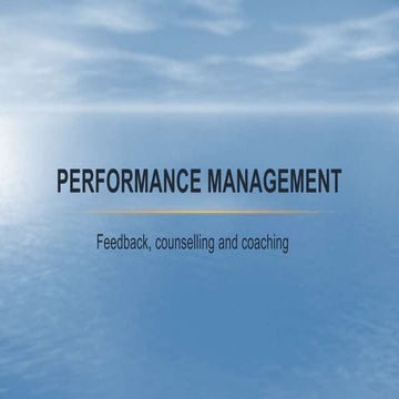 performance management | PPT