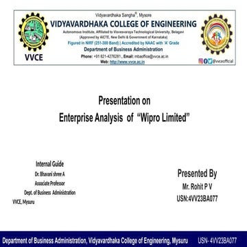 ROHIT P V-WIPRO LIMITED 4.pptx capstoneproject