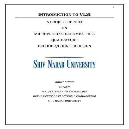 Microprocessor-Compatible Quadrature Decoder/Counter Design