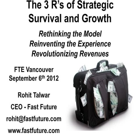Rohit Talwar- The 3 R's of Strategic Survival & Growth for FTE Keynote Vancou...