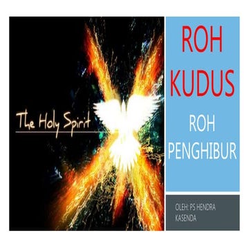 Roh kudus Roh Penghibur