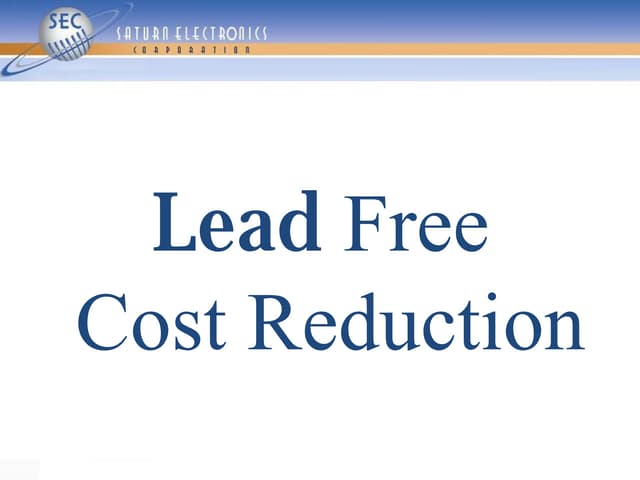 RoHS Compliant Lead Free PCB Fabrication