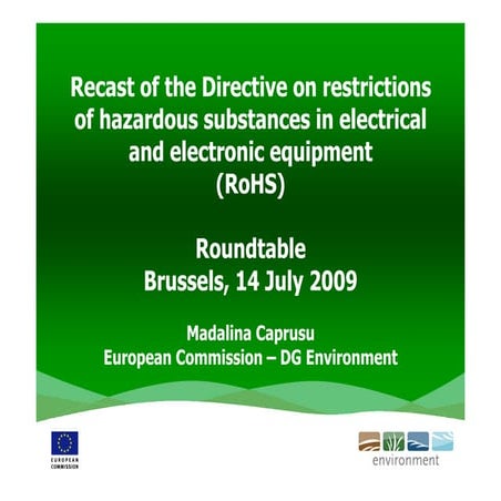 RoHS Roundtable FH 2009 July 14