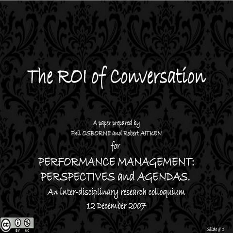 Roi Of Conversation