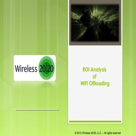 Roi analysisof wifioffloading