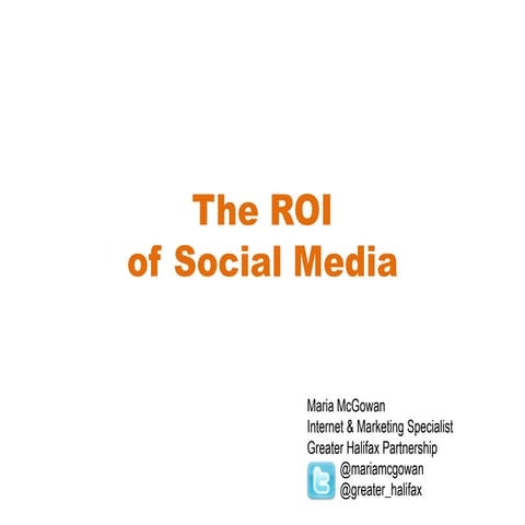 ROI and social media