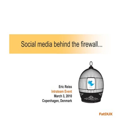 Social Media Behind The Firewall