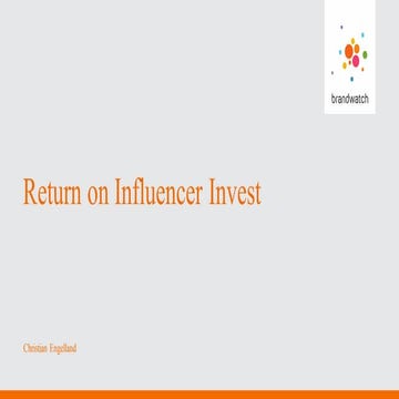 Return on Influencer Invest (ROII): Meinungsmacher identifizieren, bewerten u...