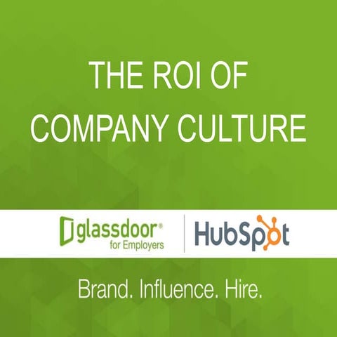The ROI of Company Culture