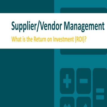 [Webinar] Contractor Management: What is the Return on Investment (ROI)?