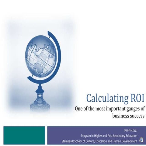 Calculating ROI