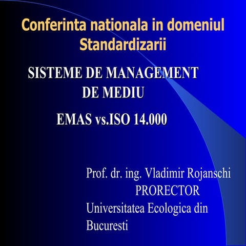 SISTEME DE MANAGEMENT DE MEDIU