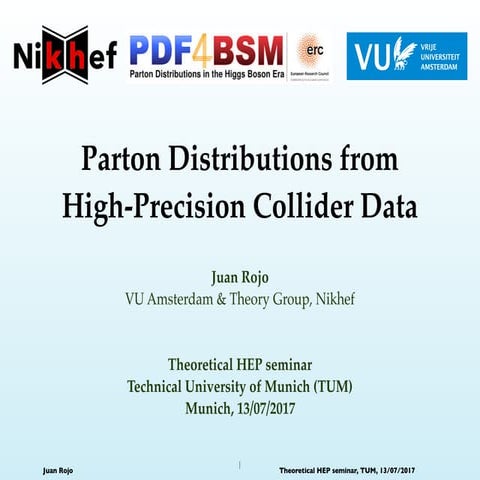 Parton distributions from high-precision collider data