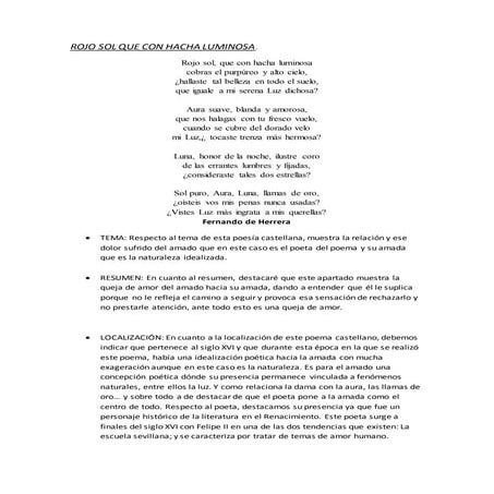 Rojo sol que con hacha luminosa