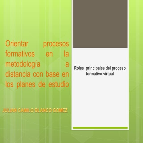 Rol del docente virtual y el aprendiz virtual