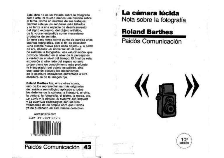 Roland Barthes la camara lucida