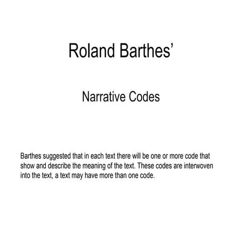 Roland barthes’