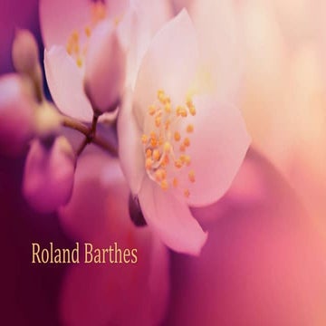 Roland barthes