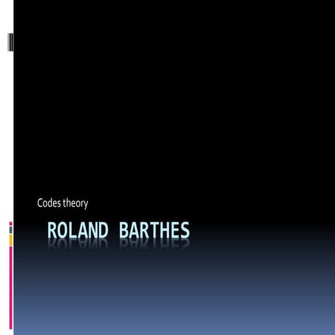 Roland barthes