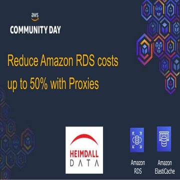 Reduce Amazon RDS Costs up to 50% with Proxies