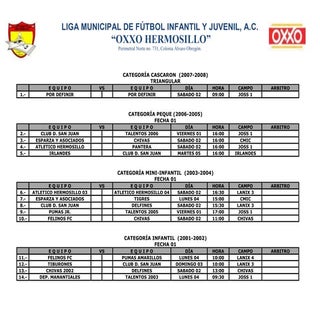 Rol de juegos fecha 01 clausura 2013