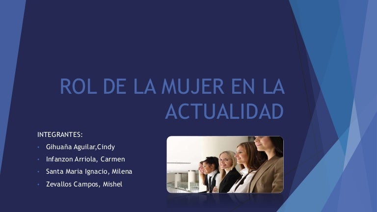 Rol de la mujer en la actualidad