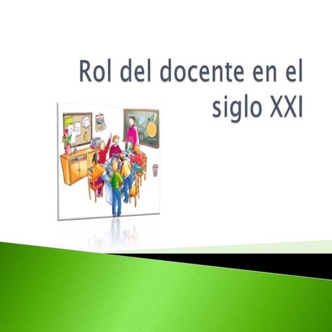 Rol del docente en el siglo xxi | PPTX