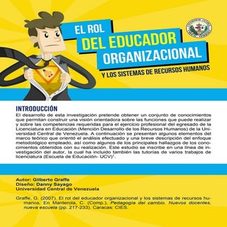 Rol del Educador Organizacional y l...