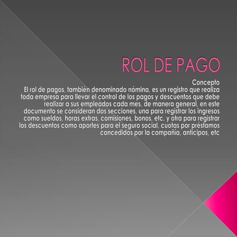 Rol de pago