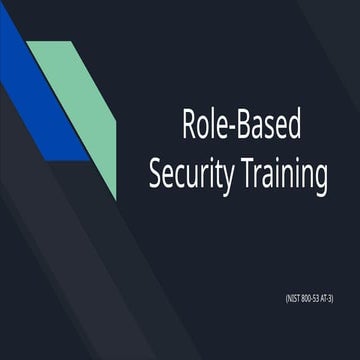 Role-Based Security-Training benefit for organizations