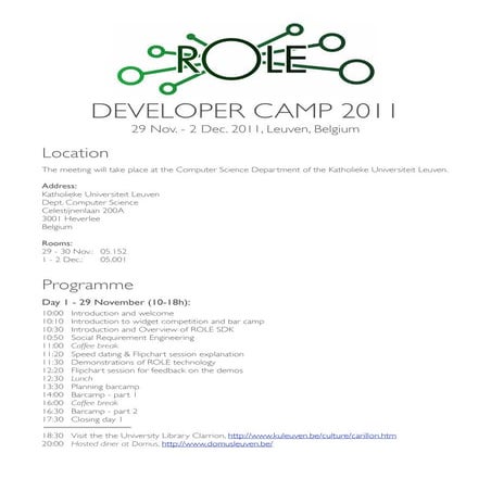 ROLE Developer Camp 2011