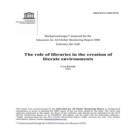The role of library in educational development | PDF