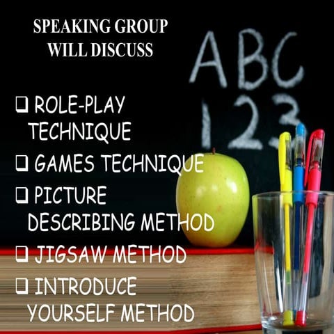 Role play on teaching speaking