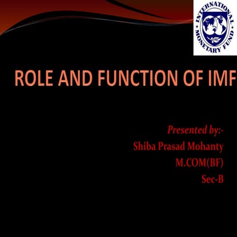 Role and function of imf