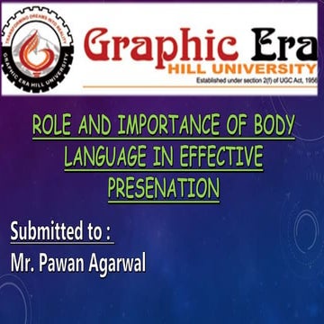 Role and importance of body language