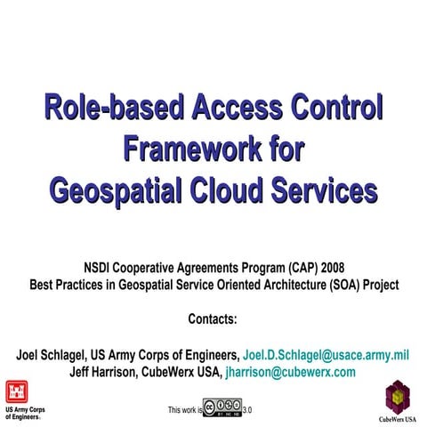Role-based Access Control June09 GeoSOA Workshop