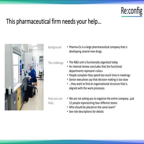 Role descriptions Pharma-Co.