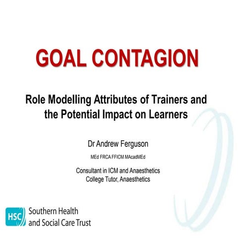 Role modelling in medical education