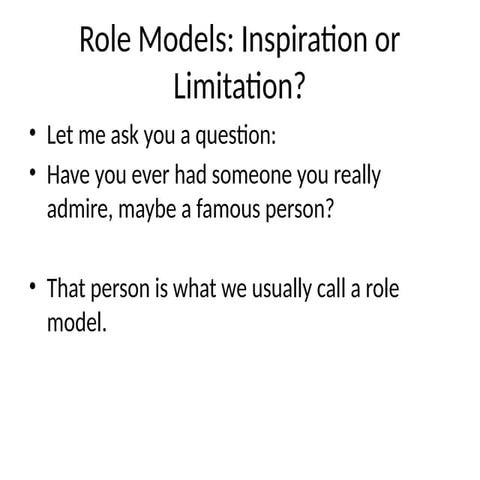 Role_Model_Presentation about English Teaching Method | PPTX
