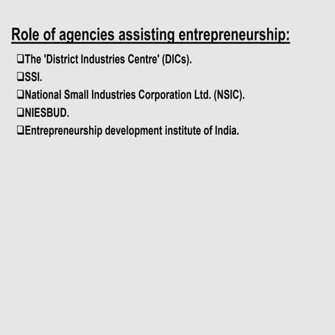 Role of agencies assisting entrepreneurship UNIT-3.pdf