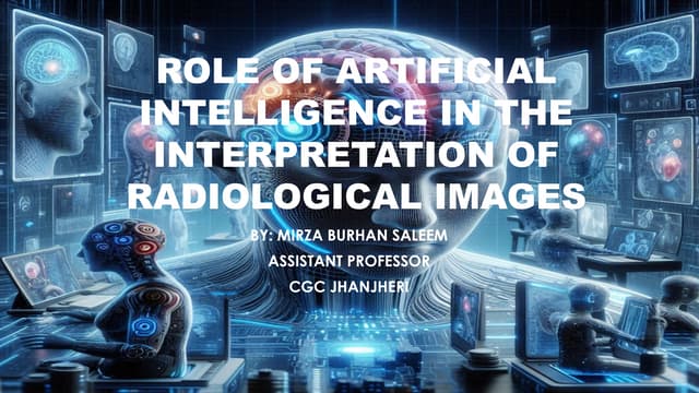 Role of AI in the Interpretation of Radiological Images.pptx