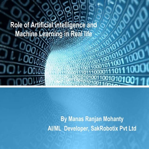 Role of Artificial intelligence in our life